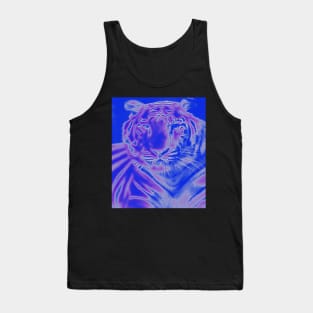 White Tiger from India - Purple colour Tank Top